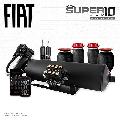 Kit Super Black + Montado e Testado - 10mm | Fiat