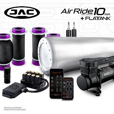 KIT 3 AirRide Black 10mm + FlatTank | Jac