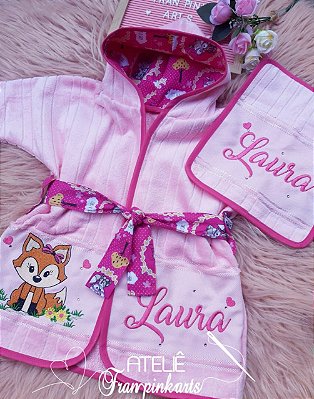 Roupão personalizado aveludado