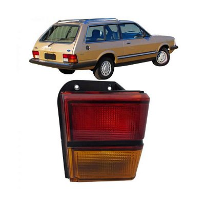 Lanterna traseira belina scala 1983 até 1991 canto vermelha e âmbar lado direito jcv cod 200612 474241