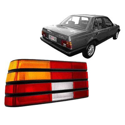 Lanterna traseira do monza chevrolet de 1982 a 1990 tricolor com friso preto lado esquerdo cofran cod 31094 115816