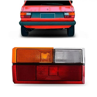 Lanterna traseira gol volkswagen de 1984 a 1986 tricolor lado esquerdo cod 33174
