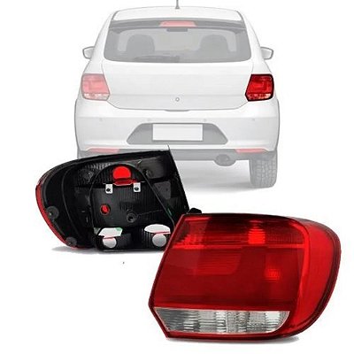 Lanterna traseira do gol gvi volkswagen de 2012 em diante lado direito bicolor 107421