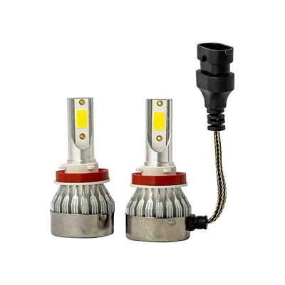 Kit lampada led h11 12v 50w 6000k 6000 lumens taurus com canceler cod 101747