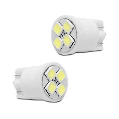 Lampada led esmagada t10 slim canbus 2w 12v branco cod 073414