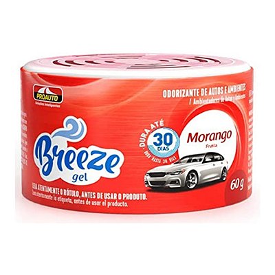 Odorizante automotivo gel morango 60g cod 1023 1615128
