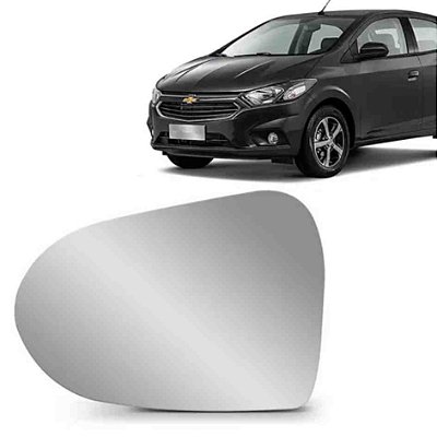 Lente do retrovisor do onix chevrolet lado esquerdo de 2012 a 2013 prata cod 1951 75917