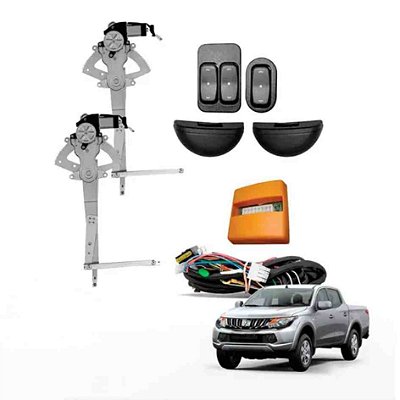 Kit vidro da hilux toyota de 2008 em diante 2 e 4 portas dianteiro alternativo com sensor antiesmagamento cod 001553 kt165t