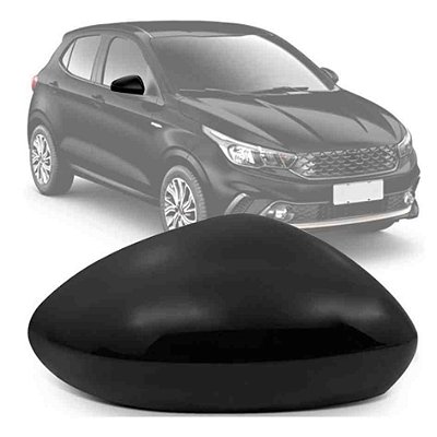 Capa de retrovisor do argo fiat de 2017 em diante lado direito de cor preto black piano cod rtyc16li 1326707
