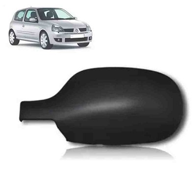 Capa de retrovisor do clio renault de 1999 a 2011 lado esquerdo texturizado spj cod eb219
