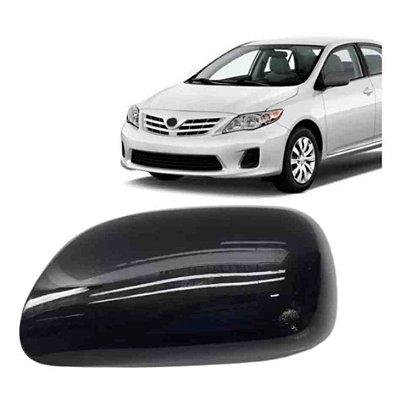 Capa de retrovisor do corolla toyota de 2008 a 2013 lado esquerdo e cor black piano sem pisca blawer cod 6645 1116852