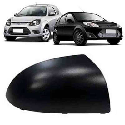 Capa de retrovisor do fiesta ford de 2003 a 2015 e ka ford de 2008 a 2013 lado direito e cor preto cod 6370