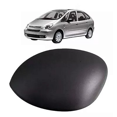 Capa do retrovisor do picasso citroen de 2003 a 2009 preta lado esquerdo cod eb191 7899487501918