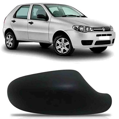 Capa retrovisor palio fiat 2007 a 2010 preta texturizada lado direito cod rtnc80 0064528