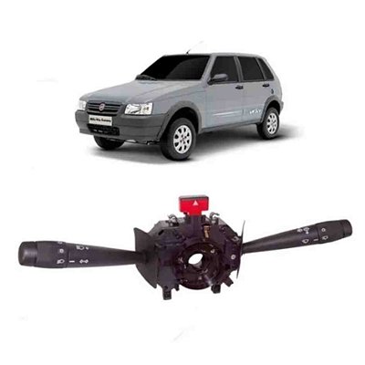 Chave de seta uno fire fiat 2004 em diante com limpador traseiro kostal cod 1450055