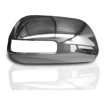 Capa retrovisor hilux toyota 2013 em diante cromado com furo lado direito cod 21306