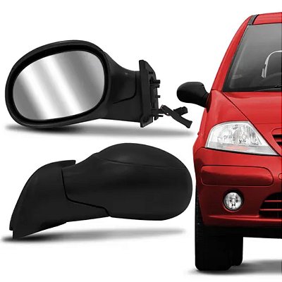 Retrovisor externo do c3 citroen de 2004 a 2012 elétrico texturizado lado esquerdo spj cod eb393