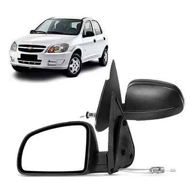 Retrovisor externo celta prisma 2007 a 2012 com controle lado esquerdo metagal cod rge89cr