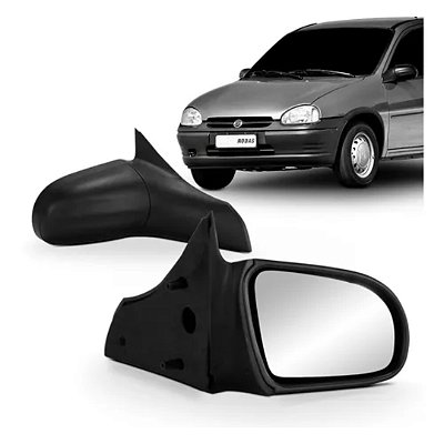 Retrovisor externo do corsa de 1993 a 2002 e do classic de 2003 em diante 2 ou 4 portas fixo lado direito cofran cod 12301 02127