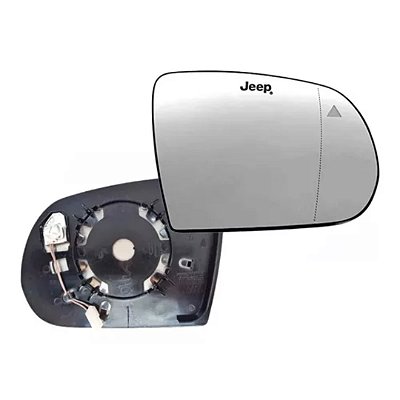 Lente do retrovisor compass jeep 2020 a 2022 com sensor com base lado esquerdo metagal cod 31919 rtam15