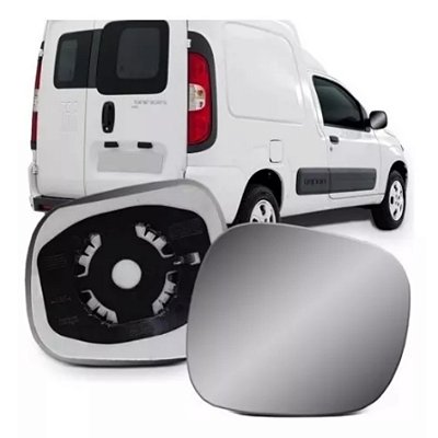 Lente do retrovisor da fiorino fiat de 2014 em diante lado esquerdo com base metagal cod rtxm13 1326132