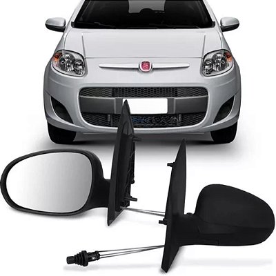 Retrovisor externo palio grand siena 2012 em diante 4 portas com controle lado esquerdo metagal cod rtue51cr