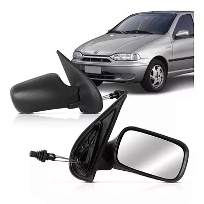 Retrovisor externo palio strada 1996 a 2000 2 portas com controle lado direito cofran cod 12641