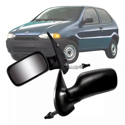 Retrovisor externo palio strada 1996 a 2000 2 portas com controle lado esquerdo retrovex cod rx4429