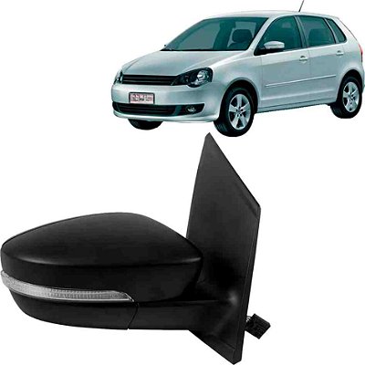 Retrovisor externo polo g6 volkswagen 2012 em diante com controle com seta lado esquerdo cod rx1207