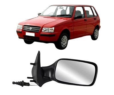 Retrovisor externo uno fire economy way 2001 a 2006 4 portas com controle lado direito cod 12541 rx4420