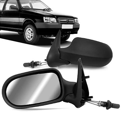 Retrovisor externo uno fire flex 2005 a 2010 4 portas com controle lado esquerdo cod 12850