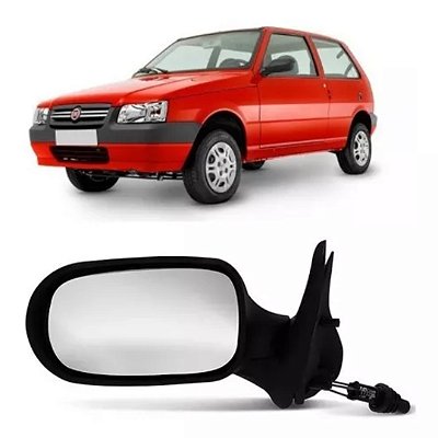 Retrovisor externo uno fire flex 2006 a 2010 2 portas com controle lado esquerdo cod rx4445