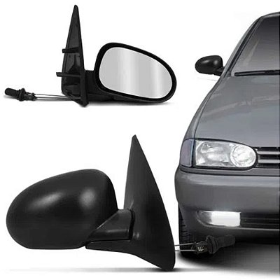 Retrovisor do gol volkswagen de 1995 a 1999 externo do lado direito de 4 portas com controle cod rx1114