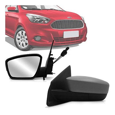 Retrovisor do ka ford de 2015 em diante externo do lado esquerdo com controle e capa primer cod 25489