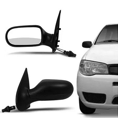 Retrovisor do palio fiat de 2004 a 2007 externo do lado esquerdo de 2 portas com controle retrovex cod rx4449 746134