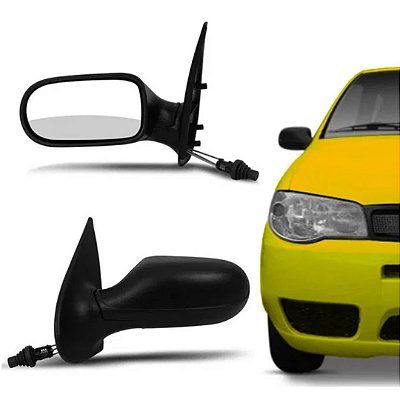 Retrovisor do palio weekend e siena fiat de 2004 a 2007 externo do lado esquerdo de 4 portas com controle metagal cod rtne77cr