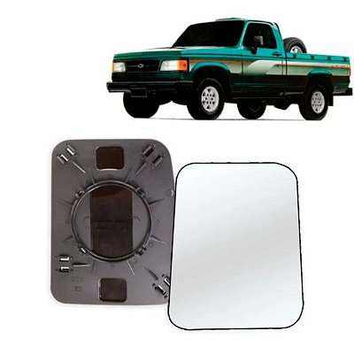 Lente retrovisor com base d20 c20 a20 chevrolet lado direito blawer cod 97210