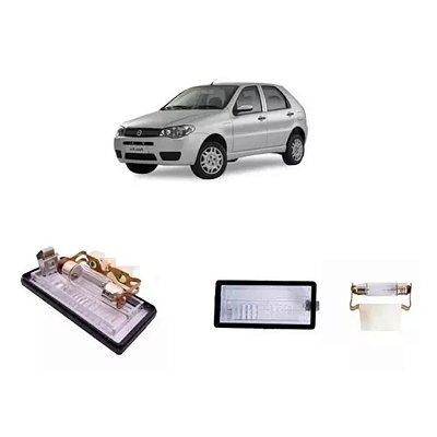 Lanterna placa fiat palio 2004 a 2008 com soquete cod ls431r 701116