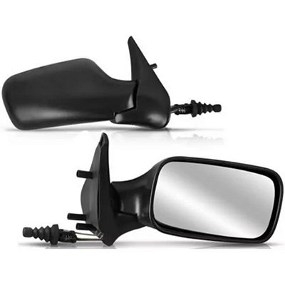Retrovisor do uno fiat de 2001 a 2005 externo do lado direito de 2 portas com controle cod ru542