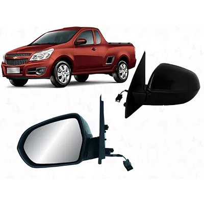Retrovisor do agile e montana chevrolet de 2009 a 2012 externo do lado esquerdo elétrico cod 21247