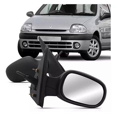 Retrovisor do clio renault de 1999 a 2012 externo do lado direito cofran com controle convexo cod 11461 0213241