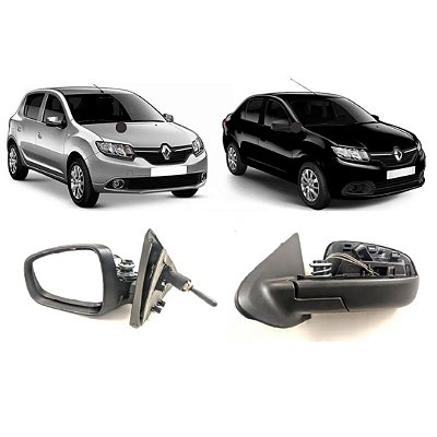 Retrovisor do sandero renault de 2014 lado direito com controle sem capa cod 963018401r