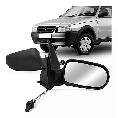 Retrovisor do uno economy fiat de 2009 a 2015 externo do lado direito 2 portas com controle retrovex cod rx4500