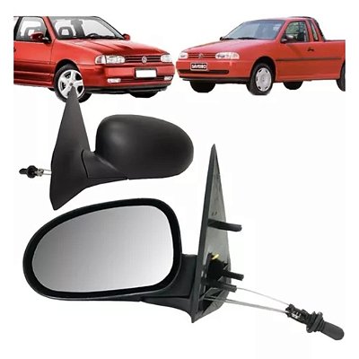 Retrovisor externo do gol g2 de 1995 a 1999 2portas com controle lado esquerdo cod rg953