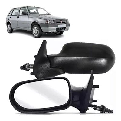 Retrovisor do uno fiat de 2005 a 2010 externo do lado esquerdo de 2 portas com controle cod rtre11cr