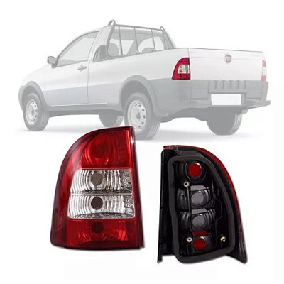 Lanterna traseira da strada fiat de 2005 a 2009 lado esquerdo bicolor cod 27967 6650591