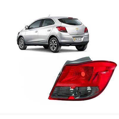 Lanterna traseira do onix chevrolet de 2012 em diante lado direito fume cod 24692