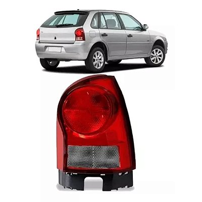 Lanterna traseira gol volkswagen 2006 a 2011 cacaça vermelha fumê lado direito cod 33789