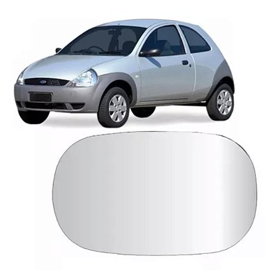 Lente retrovisor ford ka 1997 a 2007 lado direito metalizado refix cod 1130 0073425