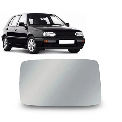 Lente retrovisor golf volkswagen 1995 a 1998 lado esquerdo sem base metalizado blawer cod 106e